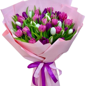 Ramo de 50 Tulipanes Primaverales